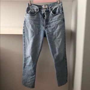 AGOLDE RILEY CROPPED JEANS